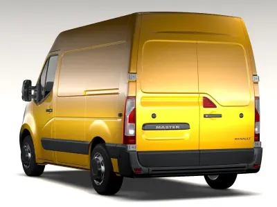 Renault Master L1H2 Van 2010 3D model