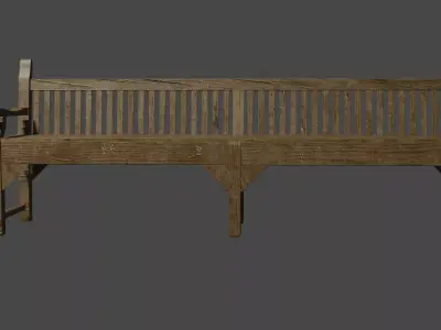 Realistic Wooden Plank 3D Model Low-poly 3D model