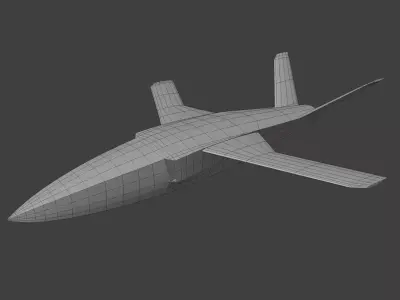 Helsing CA-1 Europa Low-poly 3D model