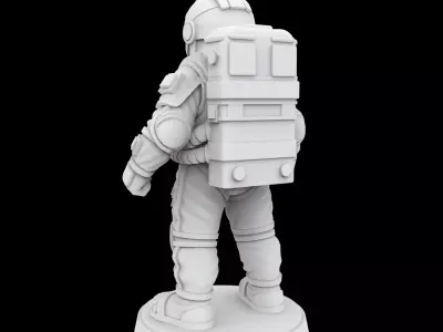 Astronaut Miniature 3D Print Model 3D print model