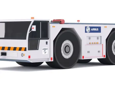 Airbus Towing Tractor Low-poly 3D model