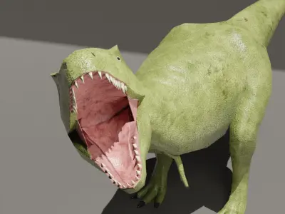 Tyrannosaurus rex Low-poly 3D model