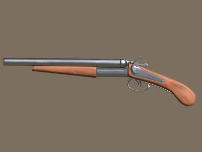 Short shotgun 3D model
