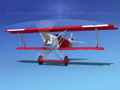 Fokker D-VII V02 Luftwaffe 3D model