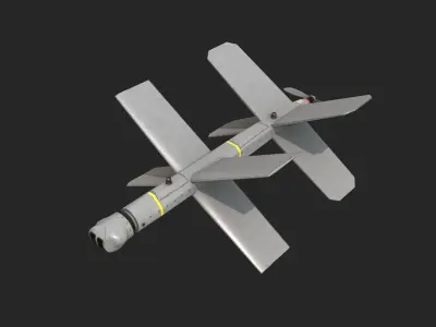 Lancet UAV Drone Lancet3 Loitering Munition Low-poly 3D model