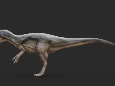 Allosaurus t - rex Low-poly 3D model