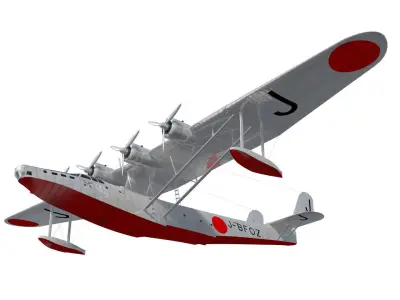 Kawanishi H6K  Ayanami 3D model