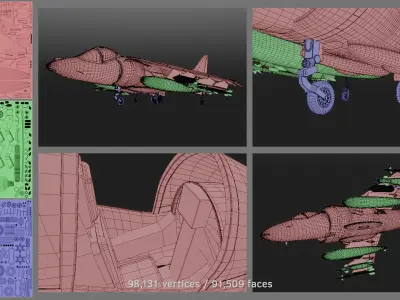 BAe Harrier II GR9 3D model