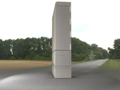 Electrical Distribution Cabinet 173 Low-poly 3D model