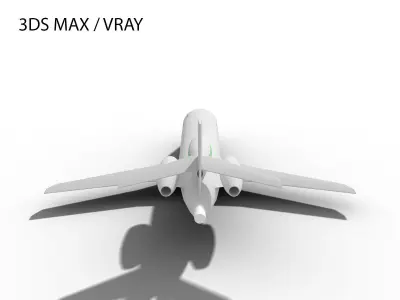 DASSAULT FALCON 900 Low-poly 3D model
