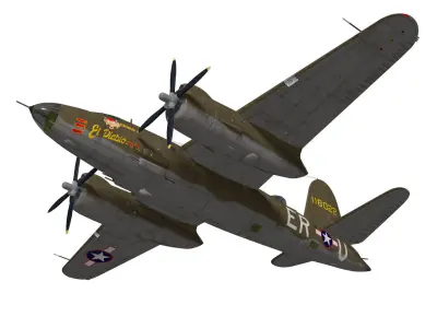 Martin B-26 Marauder 3D model