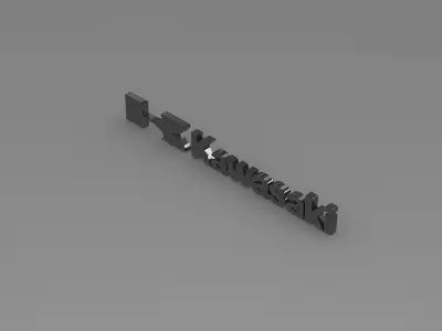 Kawasaki Logo 3D model