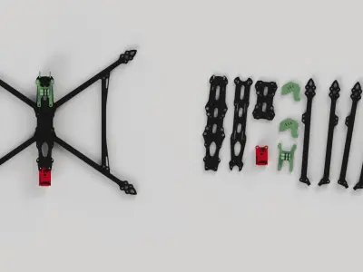 FPV Drone Frame Kit 3D print model