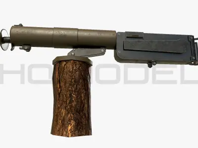 German MG 0815 Gun PBR Free 3D model