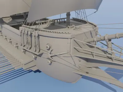 Galleon Ship 3D model