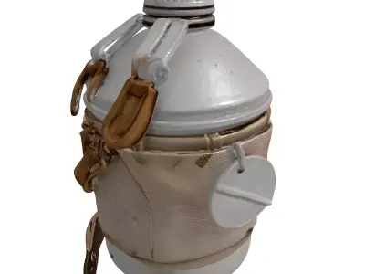 Vintage Military Canteen Bottle 3D model