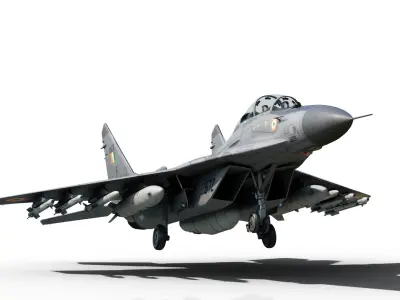 Mikoyan-Gurevich MiG-29Kub Mig29Kub shipboard aircraft Low-poly 3D model