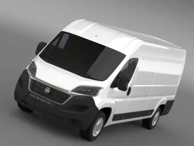 Fiat Ducato Van L4H2 2017 3D model