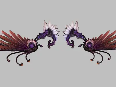 Custom Wing Low-poly 3D model