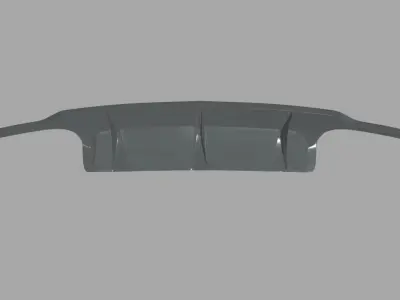 Rear Bumper Low-poly 3D model