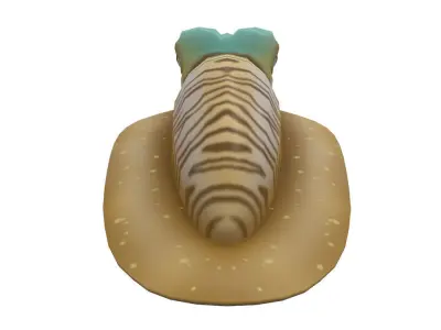 Common Cuttle Fish Cartoon Animated Low-poly 3D model