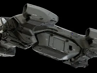 Dropship Concept 3D model