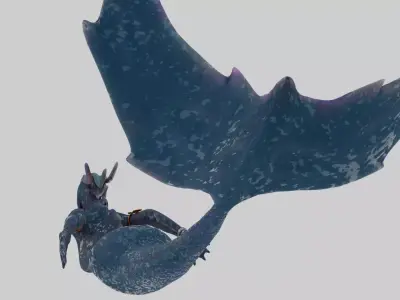 MERMAID WATER WORLD OCEAN CREATURE GINIKA AS ADAPTED Low-poly 3D model