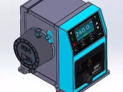 Chemical Dosing Metering pump Watson Marlow Qdos 3D model