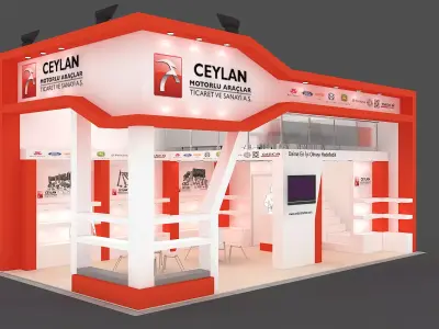 Exhibition Stand - ST0030 3D model