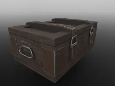 Ammo Box Set - Low Poly - Game Ready Low-poly 3D model
