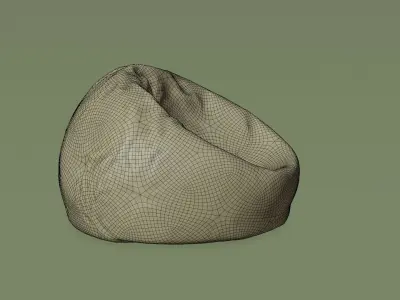 Bean chair  Free low-poly 3D model