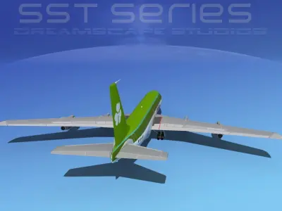 Boeing 707-320 Aer Lingus SS 3D model