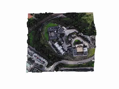 Edinburgh Castle Low-poly 3D model