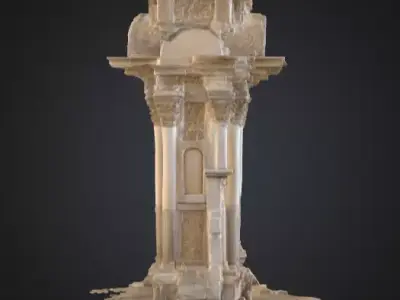 Majestic Ruins Low-poly 3D model