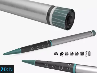Anti-Ballistic Defense Missile 3D model