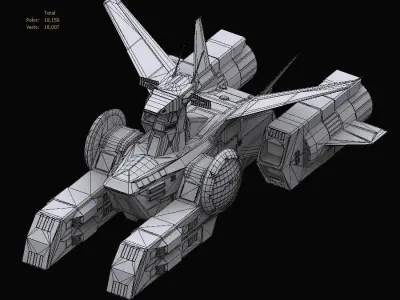 Gundam Zeon X Earth Federation Space military Collection 3D model
