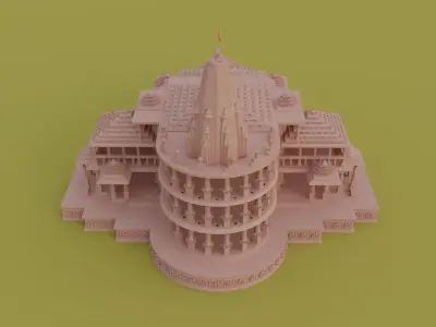 Shri Ram Mandir 3D model