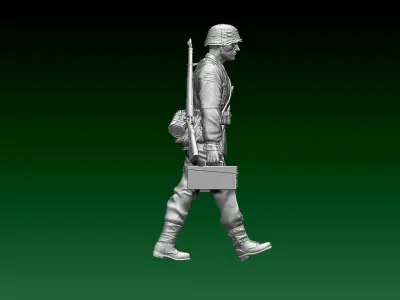 Soldier German 3D print model