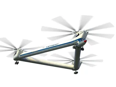 Mil Mi-32 Heavy helicopter 3D model