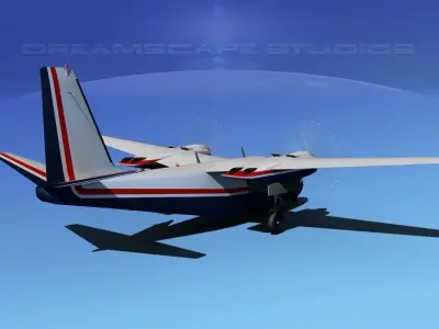 Rockwell Aero Commander 560 V02 3D model
