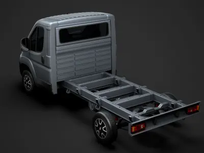 Fiat Ducato Chassis Truck Single Cab 3450WB 2020 3D model