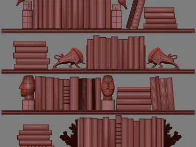 Classic Books 03 3D model