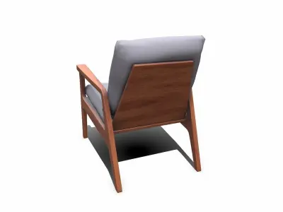 Armchair Low-poly PBR Free low-poly 3D model purchase