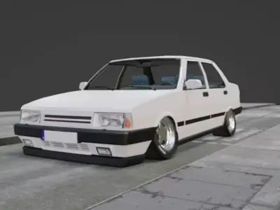 Dogan Slx  Low Poly Car Low-poly 3D model