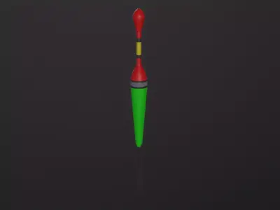 Fishing Float 3D Model Low-poly 3D model