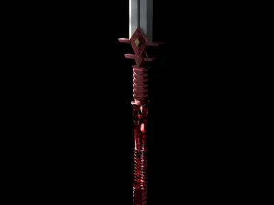 Fantasy Spear Low-poly 3D model