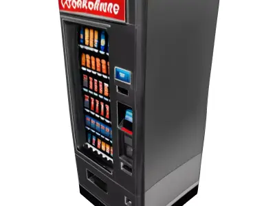Modern Snack Vending Machine PBR Low-poly 3D model