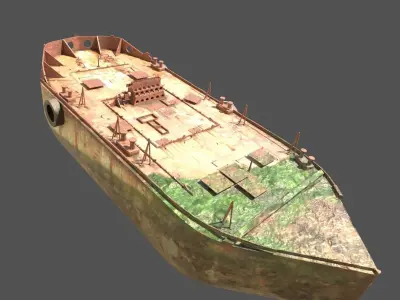 Old Ship Wreck 3D model