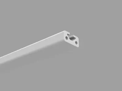 Bosch 20x10 mm groove 5 hires aluminum profil 3D model