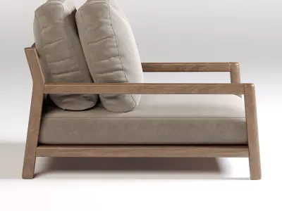 Pablo Outdoor Amrchair 3D model
